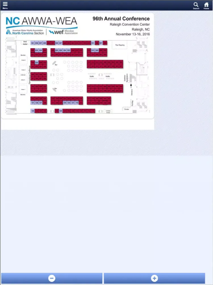 Ảnh chụp màn hình của NC AWWA-WEA 96th Annual Conference iPad 