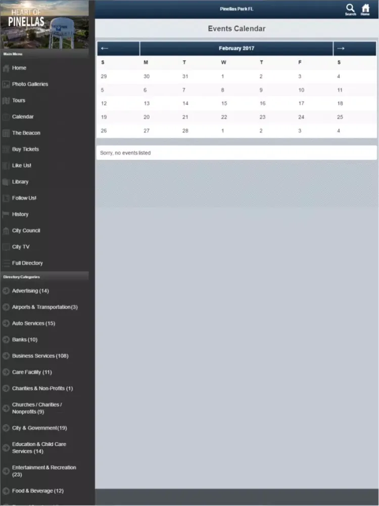 ภาพหน้าจอของ Pinellas Park FL iPad 