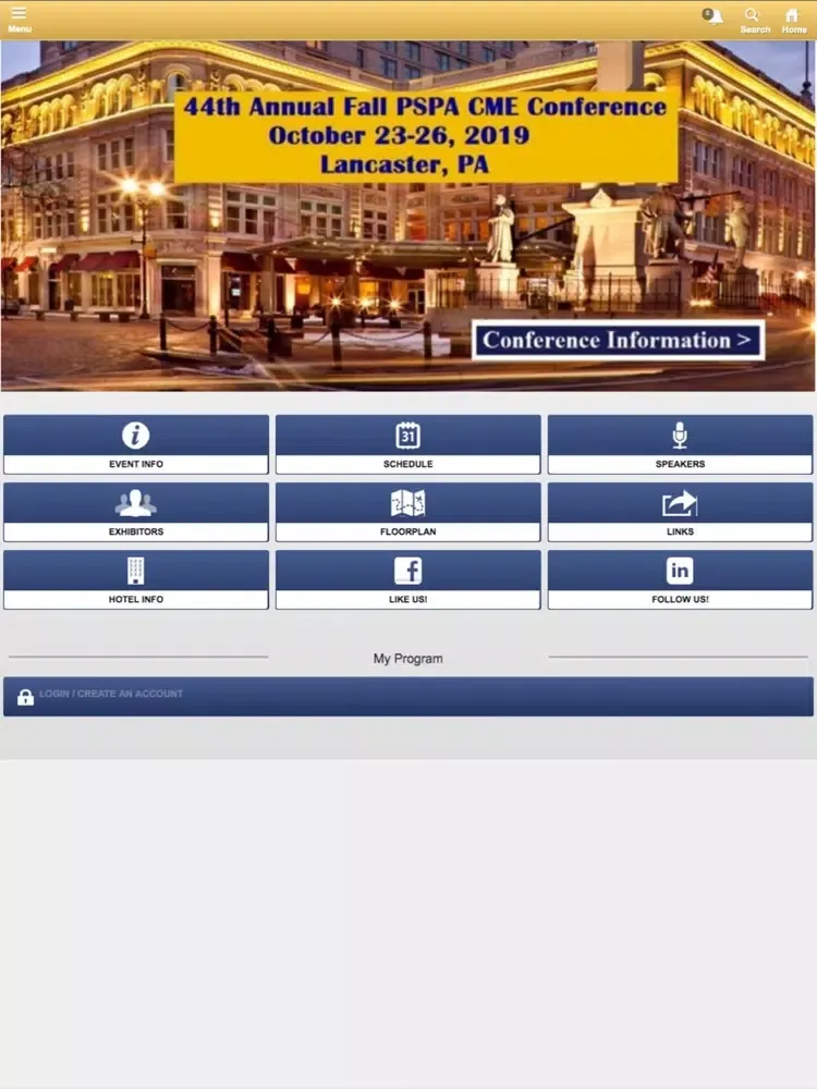 PA Society of PAs iPad  スクリーンショット