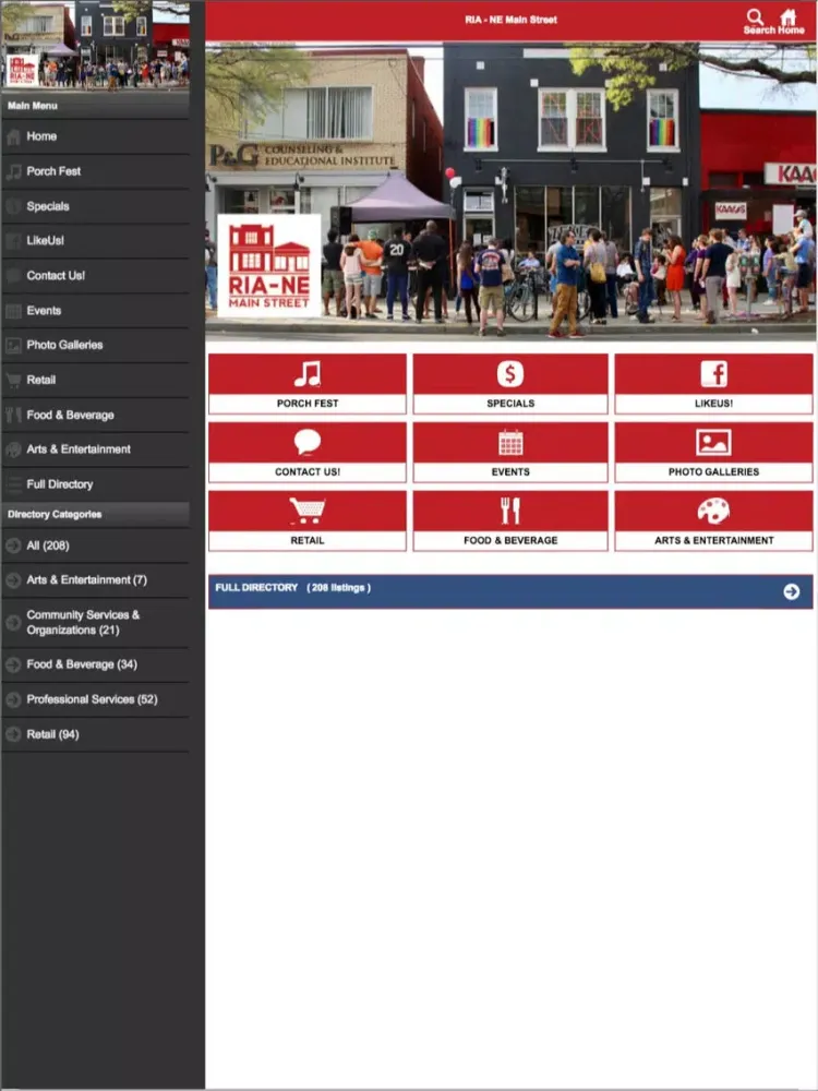 RIA NE Main Street iPad 應用截圖