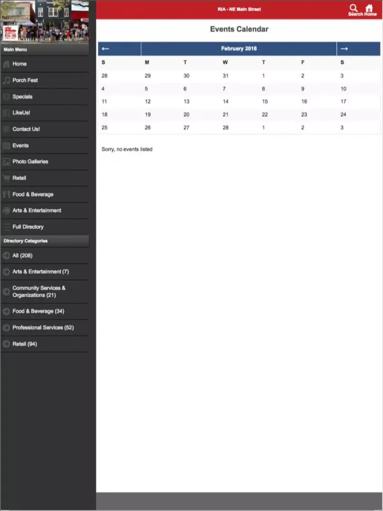 RIA NE Main Street iPad 應用截圖