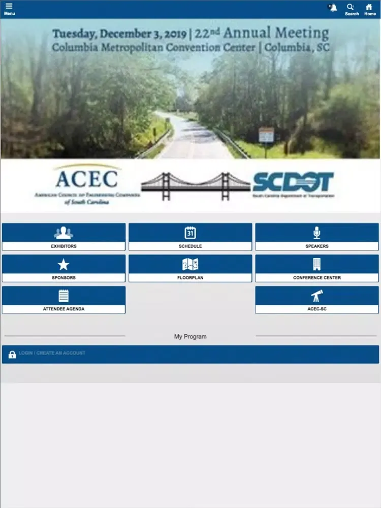 ACEC-SC/SCDOT Annual Meeting iPad  스크린샷