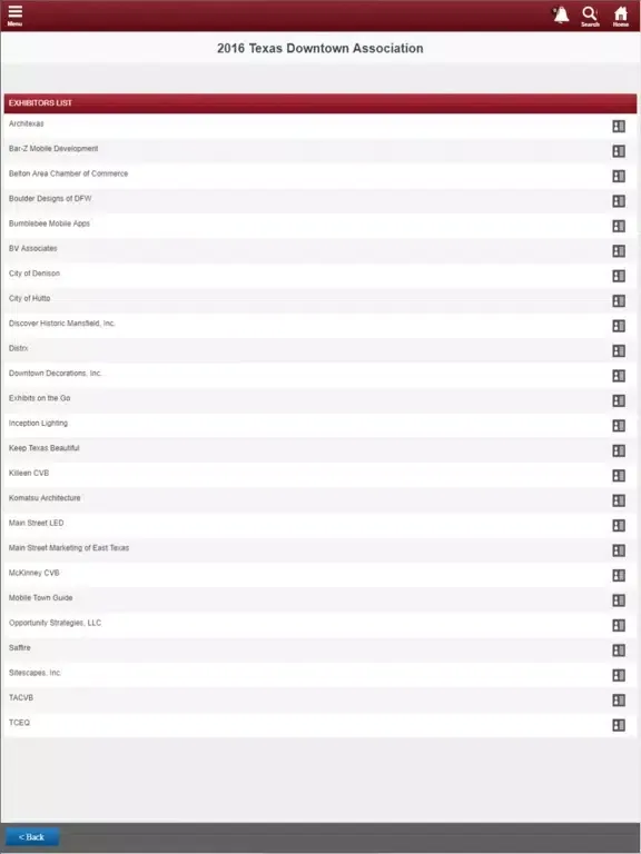 ภาพหน้าจอของ Texas Downtown Conference iPad 