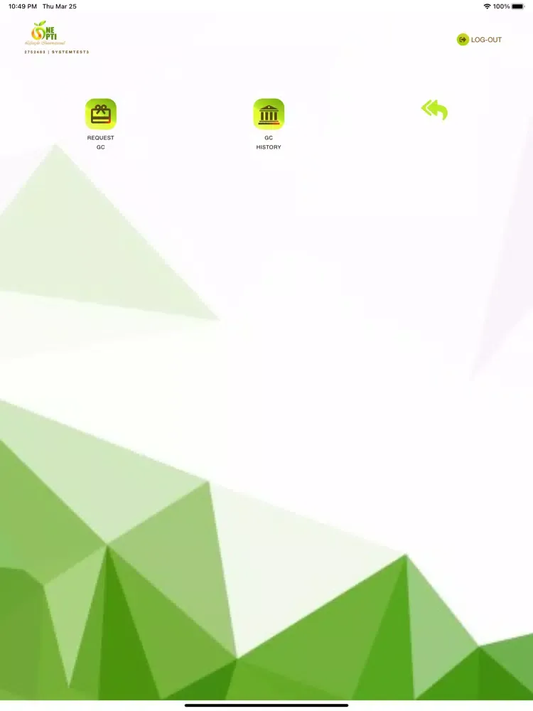 Zrzuty ekranu One Optimum iPad 