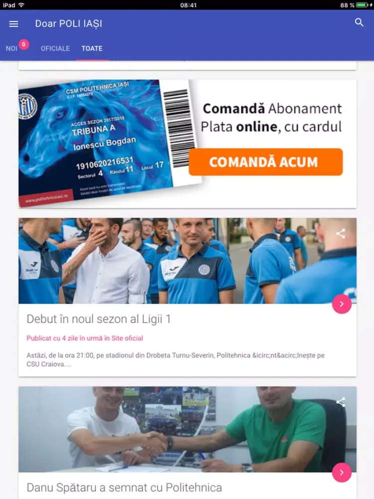 Doar POLI IAȘI iPad  سکرین شاٹس