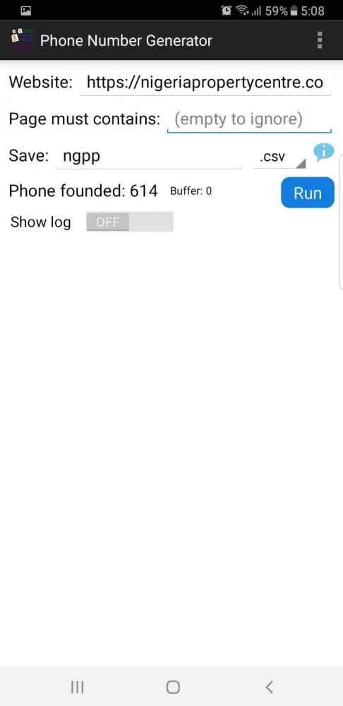Phone Number Generator Screenshots