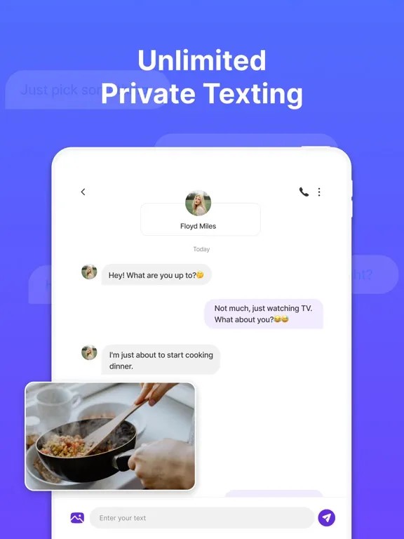 Capturas de tela do Phone Number: Texts & Calls iPad 