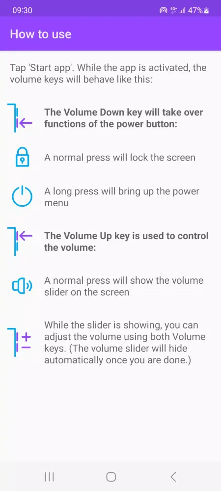 Zrzuty ekranu Power Button to Volume: 2 in 1