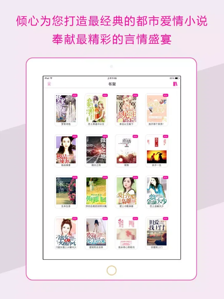 言情小说-免费书城,畅销小说排行榜 iPad  Screenshots