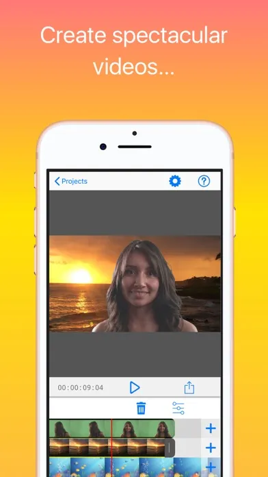 Capturas de pantalla de Veescope Live Green Screen App