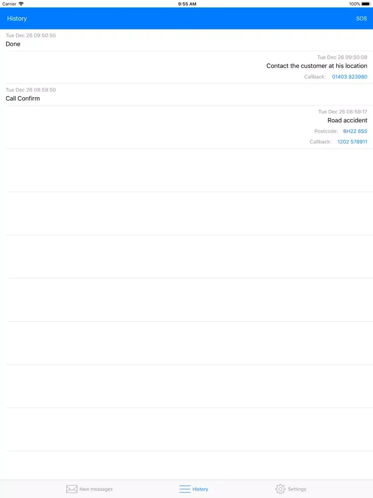 Kernow Response iPad  Screenshots