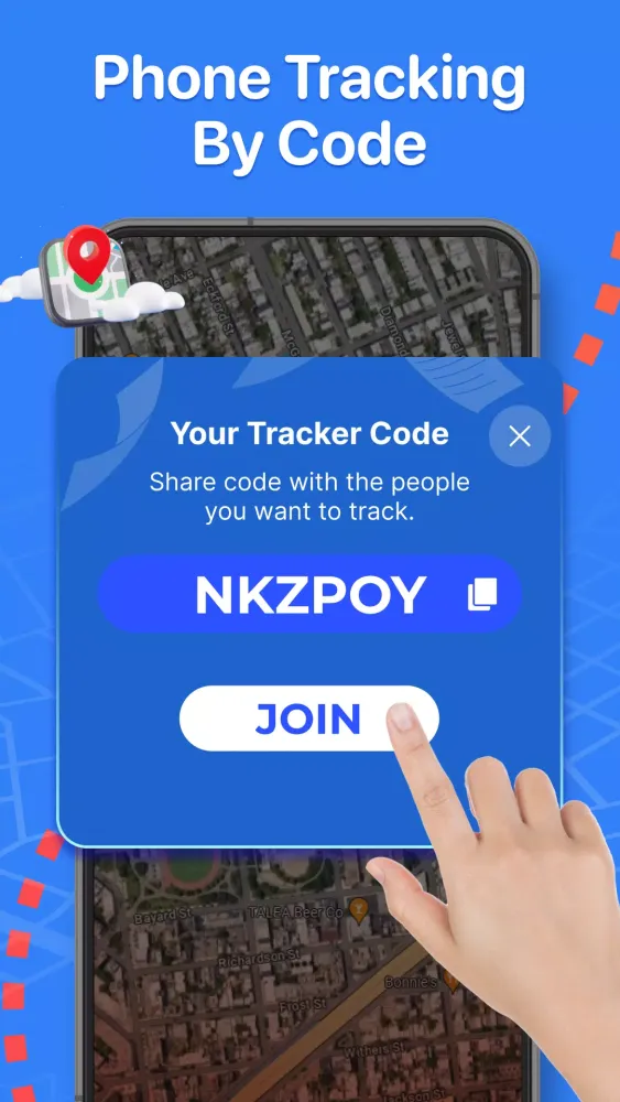 Tangkapan layar Phone Tracker