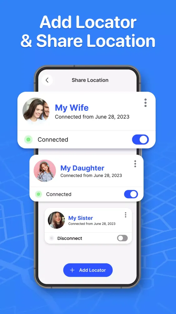 Tangkapan layar Phone Tracker