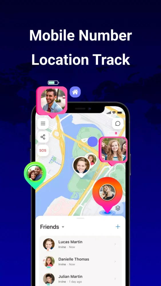 Tangkapan skrin Phone Locator - Phone Tracker