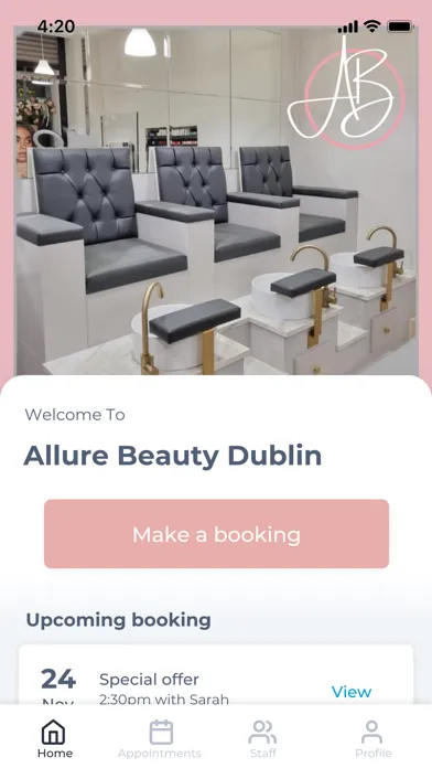 Скриншоты Allure Beauty Dublin