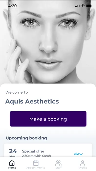 Capturas de tela do Aquis Aesthetics