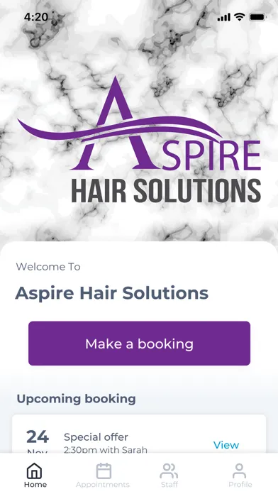 Aspire Hair Solutions Screenshots