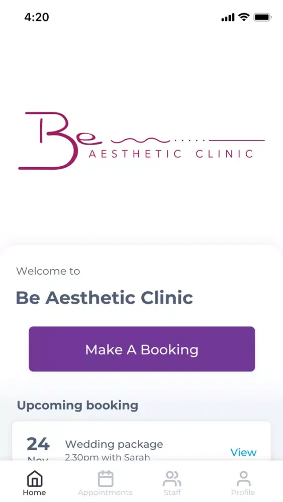 Capturas de tela do Be Aesthetic Clinic