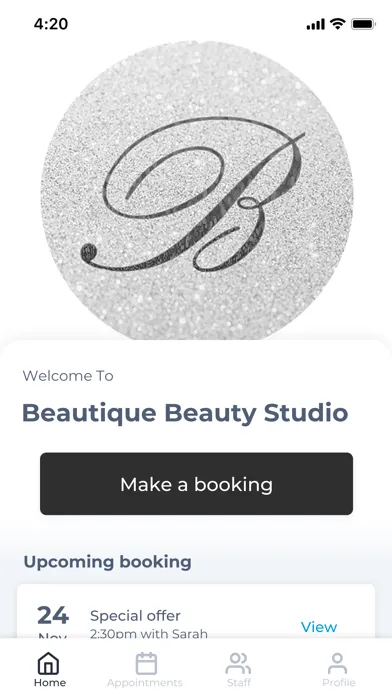 Captures d'écran de Beautique Beauty Studio
