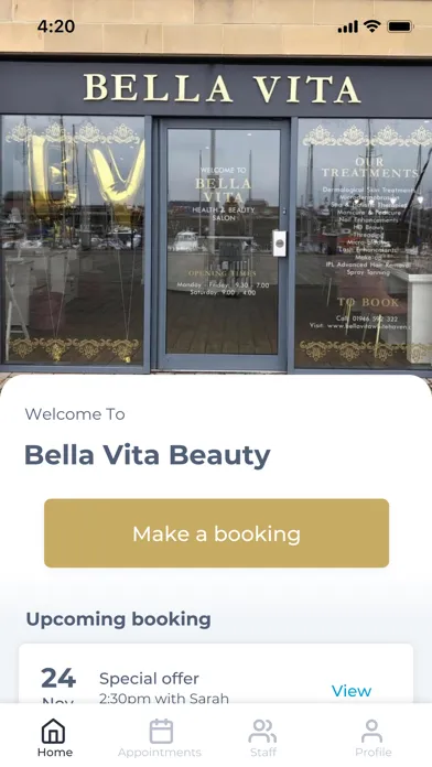 Bella Vita Beauty Screenshots