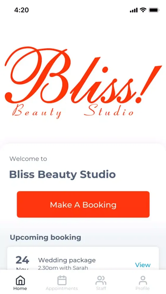 Bliss Beauty Studio Screenshots