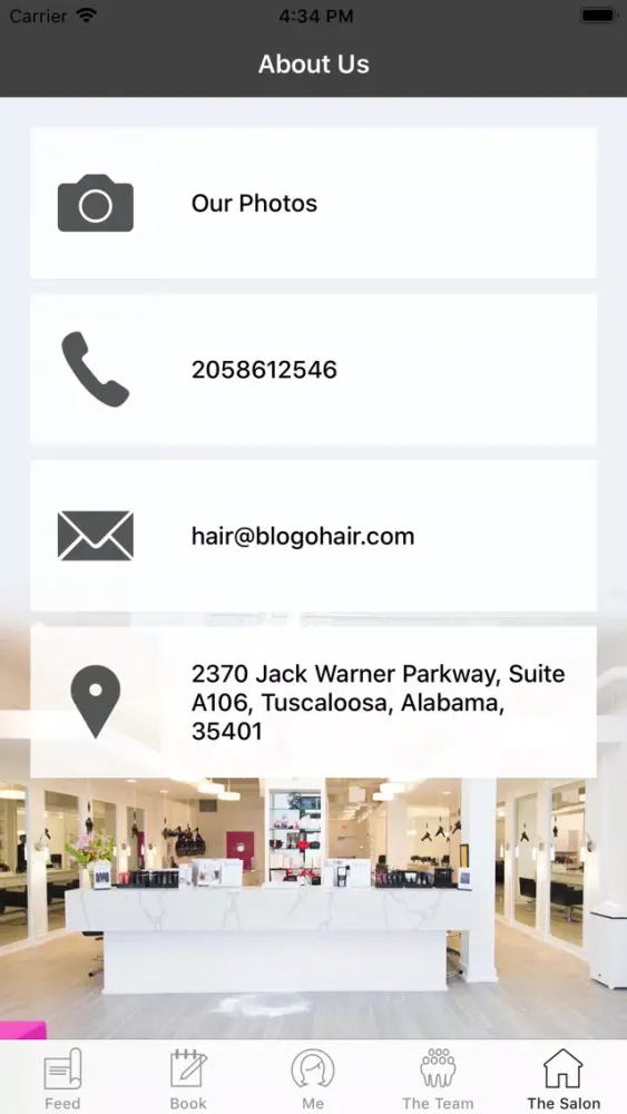 Скриншоты BloGo Blow Dry Bar and Salon