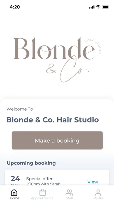 Blonde & Co. Hair Studio স্ক্রিনশট
