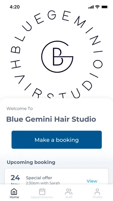 Captures d'écran de Blue Gemini Hair Studio