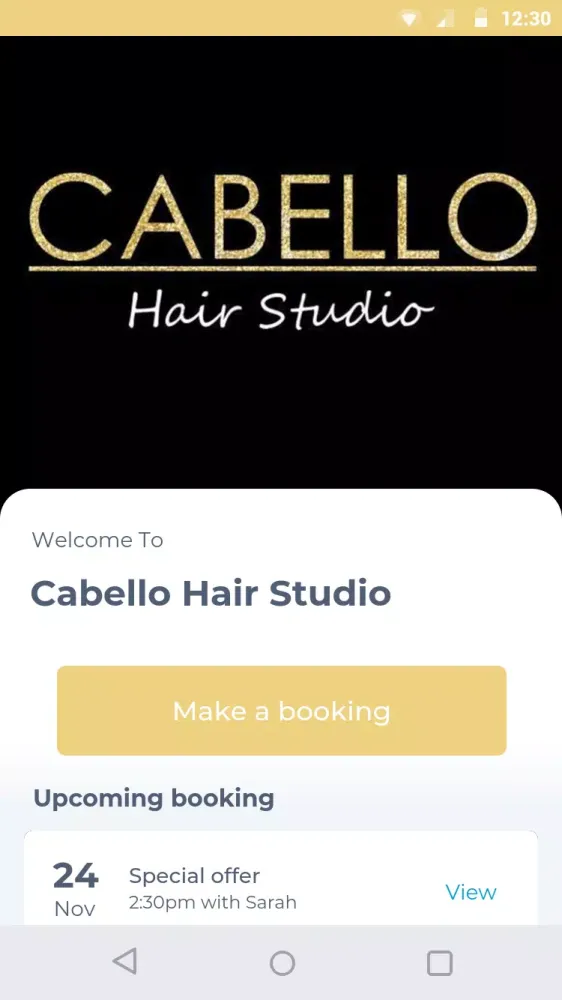 Cabello Hair Studio स्क्रीनशॉट
