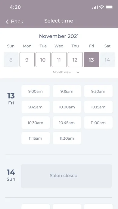 Carousel Salon स्क्रीनशॉट