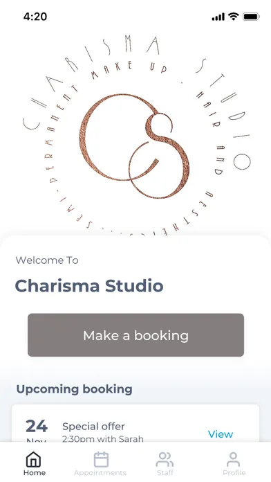Ảnh chụp màn hình của Charisma Studio