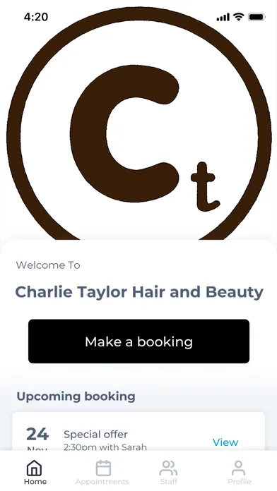 Captures d'écran de Charlie Taylor Hair and Beauty