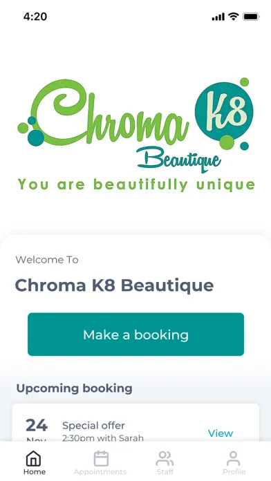 Zrzuty ekranu Chroma K8 Beautique