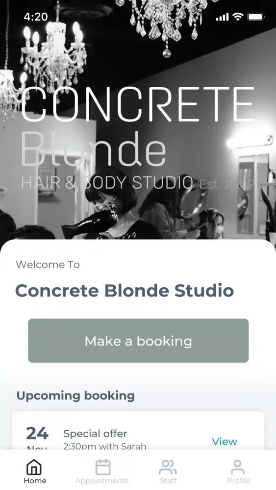 Tangkapan layar Concrete Blonde Studio