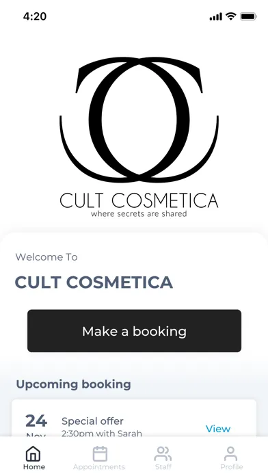 CULT COSMETICA スクリーンショット