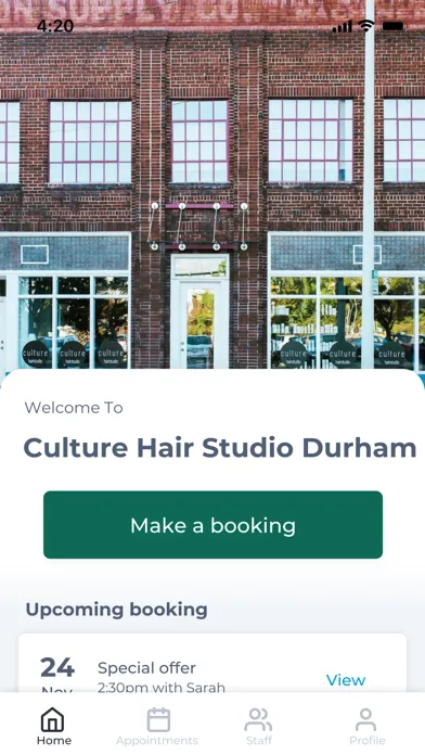 Culture Hair Studio Durham स्क्रीनशॉट