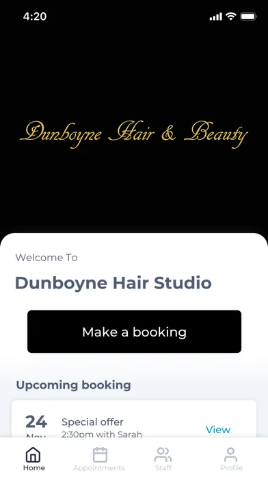 Zrzuty ekranu Dunboyne Hair Studio