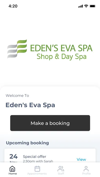 Tangkapan skrin Eden's Eva Spa