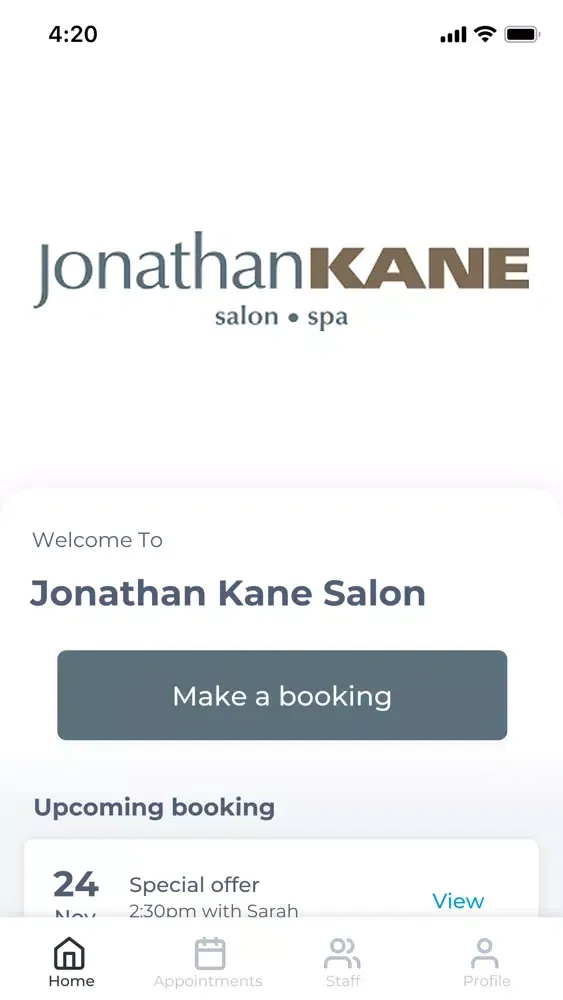 Captures d'écran de Jonathan Kane Salon