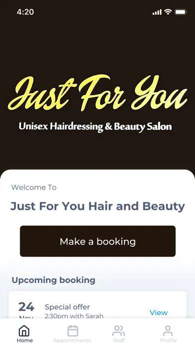 Just For You Hair and Beauty Screenshots