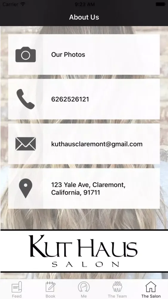 Kut Haus Salon应用截图
