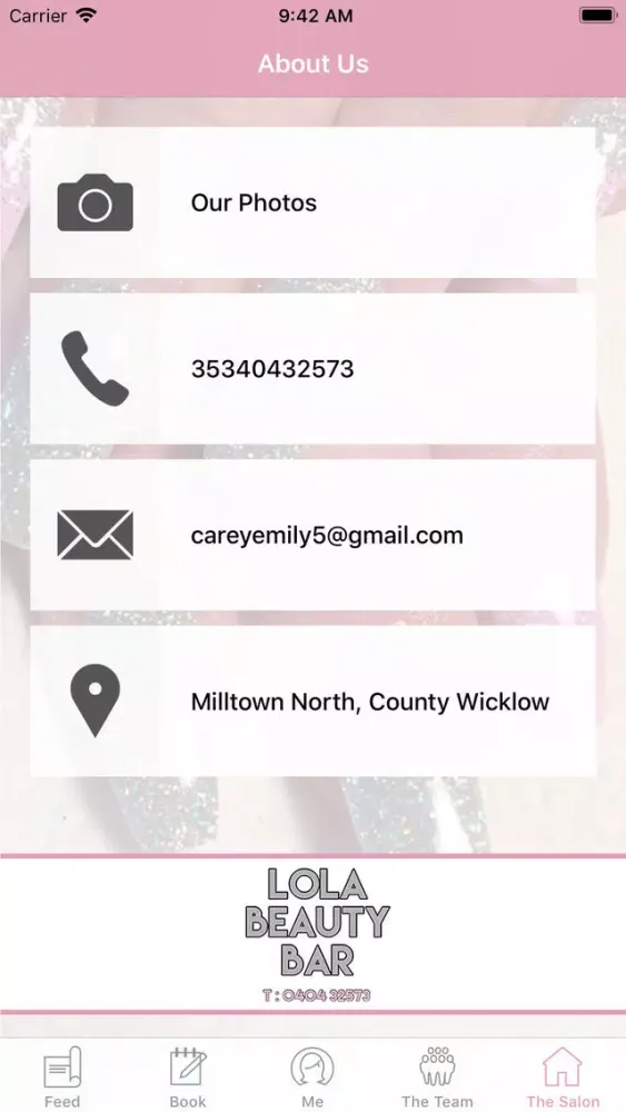 Capturas de pantalla de Lola Beauty Bar