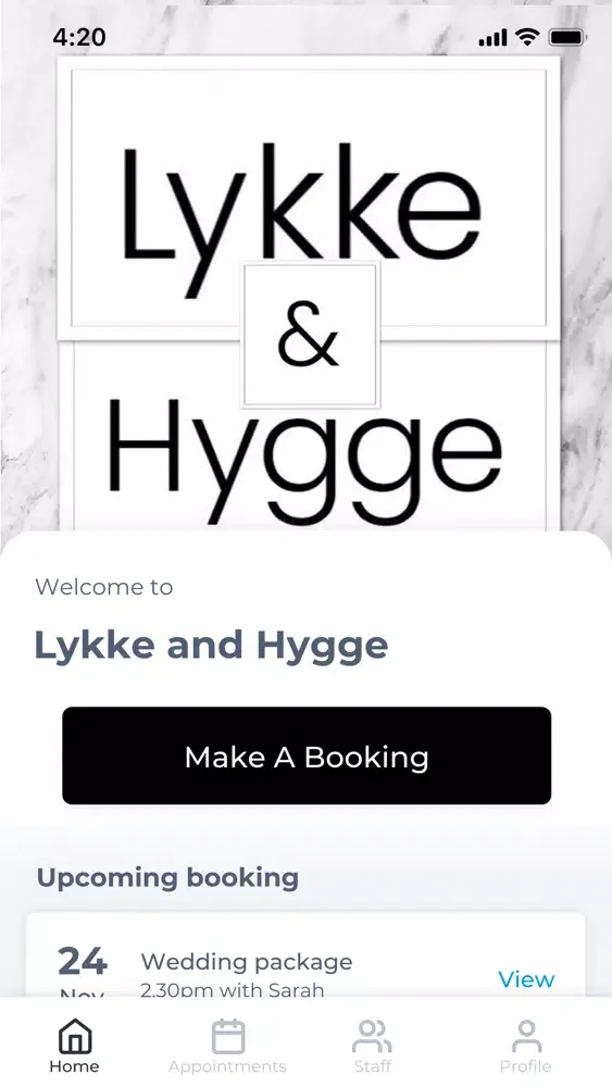 Capturas de tela do Lykke and Hygge
