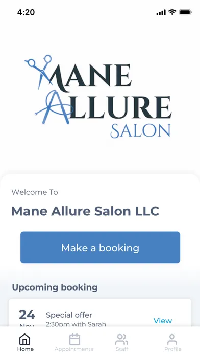 Скриншоты Mane Allure Salon LLC