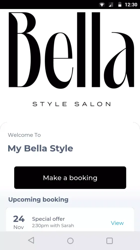 Tangkapan layar My Bella Style