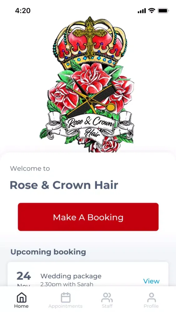 Rose & Crown Hair स्क्रीनशॉट
