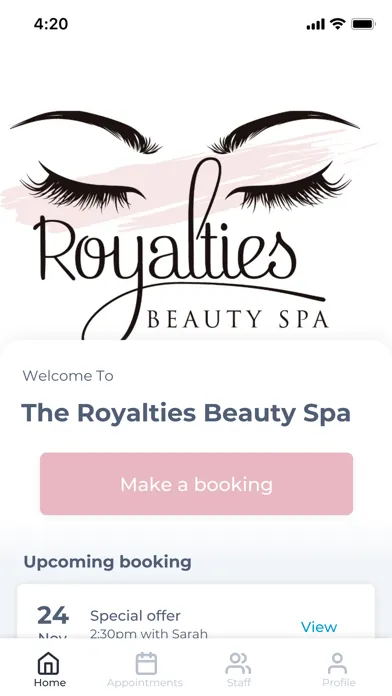 The Royalties Beauty Spa Screenshots