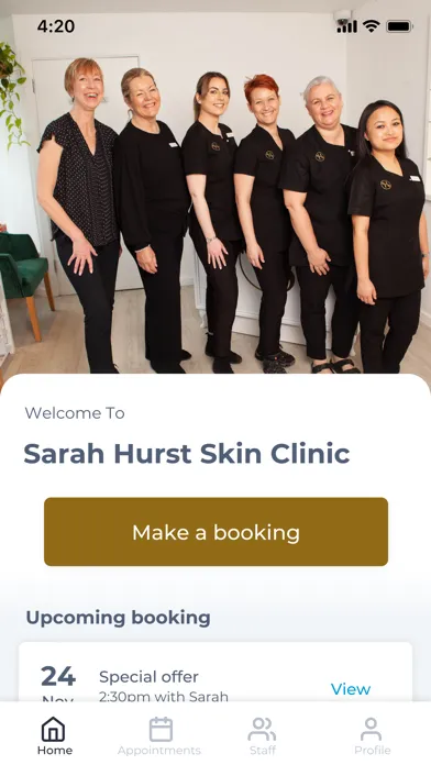 Screenshot di Sarah Hurst Skin Clinic