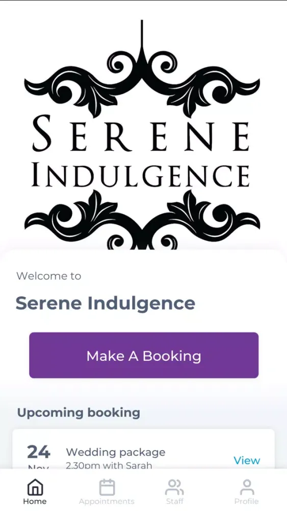 Capturas de tela do Serene Indulgence
