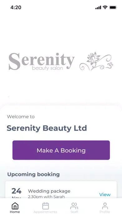 Serenity Beauty Ltd スクリーンショット